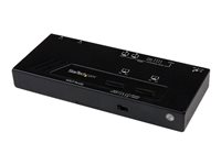 StarTech.com 2x2 HDMI Matrix  Remote - 1080p Automatic & Priority er - Video Wall Auto Selector Splitter Box - Audio Out (VS222HDQ) Video-/audioswitch HDMI
