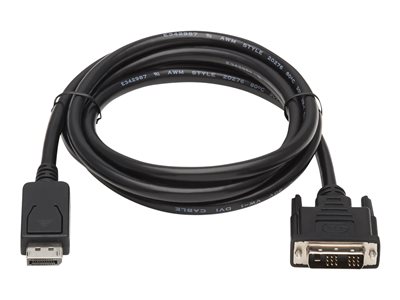 Tripp Lite 10ft DisplayPort to DVI Cable / DP to DVI Adapter Latches to DVI-D Single Link M/M 10'
