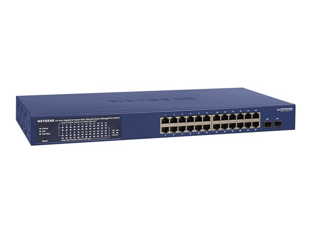 Image of NETGEAR Smart GS724TPP - switch - 24 ports - smart - rack-mountable