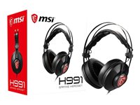 MSI H991 Kabling Headset Sort Rød