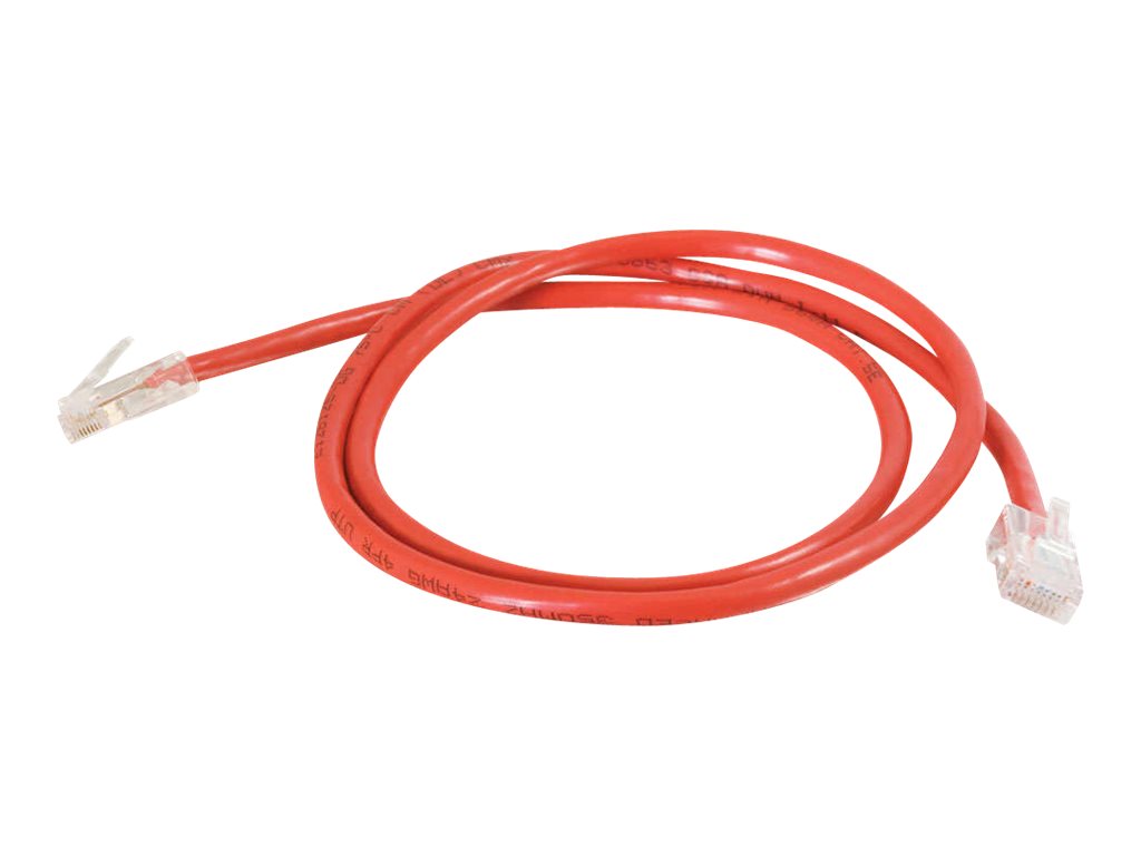 C2G Cat5e Non-Booted Unshielded (UTP) Network Patch Cable - patch cable - 30.5 cm - red