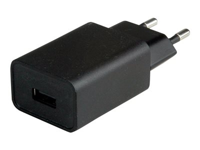 VALUE USB Charger Euro-Stecker 1P 12W