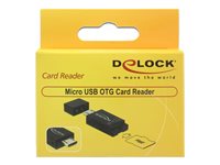 DeLOCK Micro USB OTG Card Reader USB 2.0 Micro-B male Kortadapter Micro USB 2.0