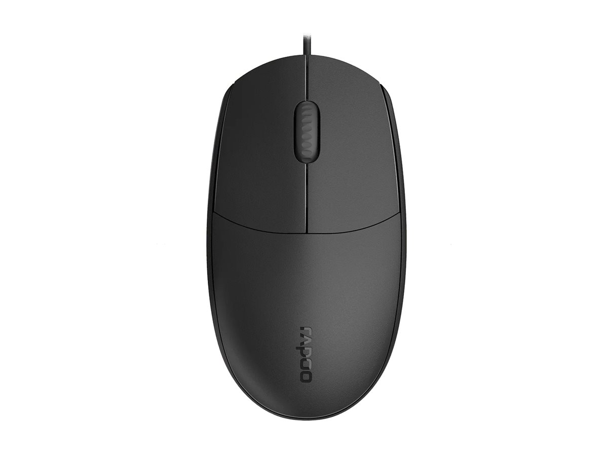 Rapoo N100C mouse Product shot Front 79801