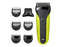Braun Series 3 300BT Shave & Style - 3-i-1 barbermaskine, sort/grøn