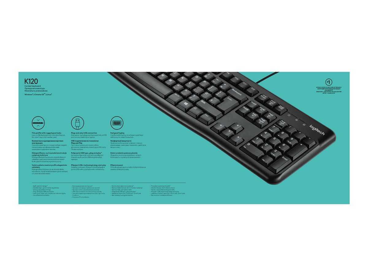 Keyboard K120 - BLK - HEB - USB – foto 10