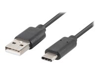 Lanberg USB 2.0 USB Type-C kabel 3m Sort