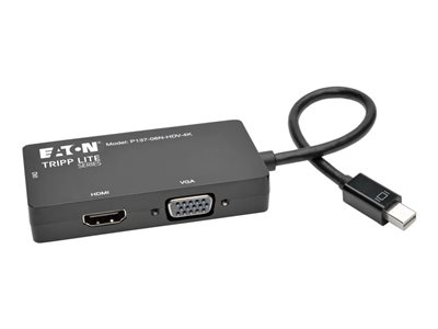 Tripp Lite 6in Mini DisplayPort to VGA / DVI / HDMI Adapter Converter 4Kx 2K 6"