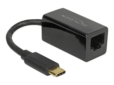 DELOCK Adapter SuperSpeed USB-C St > Gigabit LAN komp. schw. - 65904