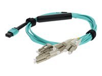 AddOn - Cordon de raccordement - LC/UPC multimode (M) pour multimode MPO / UPC (F) - 2 m 