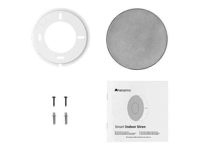 Netatmo Smart Indoor Siren siren What's in the box Front 76879