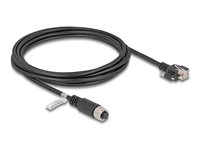 DeLOCK CAT 5e Kabel med folie og kobberfletning (FTP) 3m Netværkskabel Sort