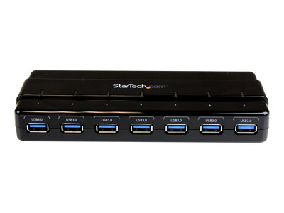 StarTech.com 7 Port USB 3.0 Hub ¿ Up To 5 Gbps ¿ 7 x USB ¿ Universal Multi Port USB Extender for Your Desktop ¿ USB Powered (ST7300USB3B)