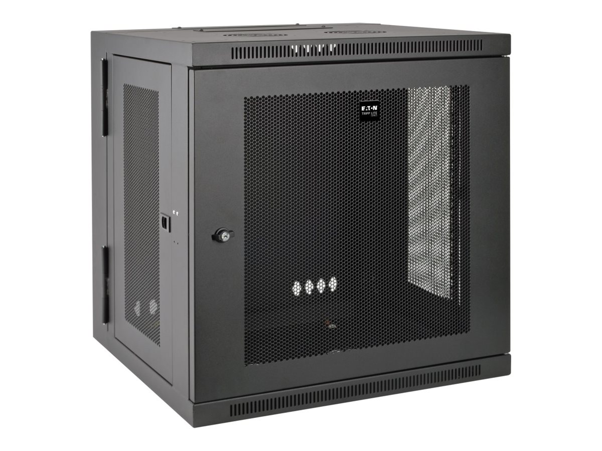 Eaton Tripp Lite Series 12U Wall Mount Rack Enclosure Server Cabinet Hinged Doors/Sides