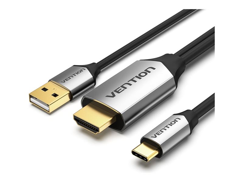 Vention CGT adapter cable USB-C / HDMI 1.5 Product shot Right-angle 79550