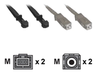 CONNEkT GEAR - Patch cable - MT-RJ multi-mode (M) to SC multi-mode (M) - 3 m - fibre optic - 50 / 125 micron - orange