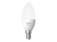 Philips Hue White LED-lyspære 5.5W F 470lumen 2700K Blødt varmt hvidt lys