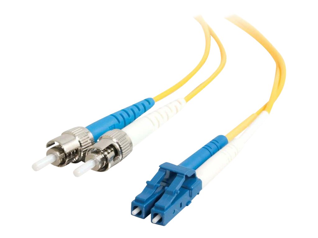 C2G LC-ST 9/125 OS1 Duplex Singlemode PVC Fiber Optic Cable (LSZH) - patch kabel - 1 m - 1 m - žlutá