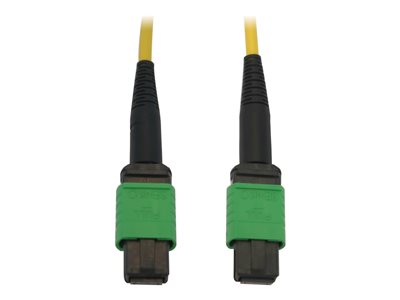 Eaton Tripp Lite Series 40/100G Singlemode 9/125 OS2 Fiber Optic Cable (12F MTP/MPO-APC F/F), LSZH, Yellow, 1 m (3.3 ft.)