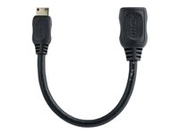 Startech 5in Mini HDMI to HDMI Adapter, 4K High Speed HDMI Adapter, 4K 30Hz Ultra HD High Speed HDMI Adapter, HDMI 1.4, Gold 