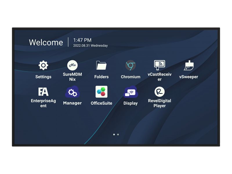 ViewSonic CDE9830 98" 3840 x 2160 Digital Signage Display Schwarz