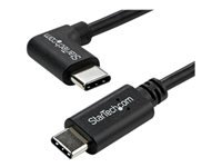StarTech.com Câble USB-C coudé à angle droit de 1 m - Cordon USB-C vers USB-C à 90 ° - Câble de charge USB Type-C - M/M - USB 2.0