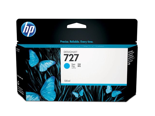 HP 727 Ink Cyan 130ml T920 T1500