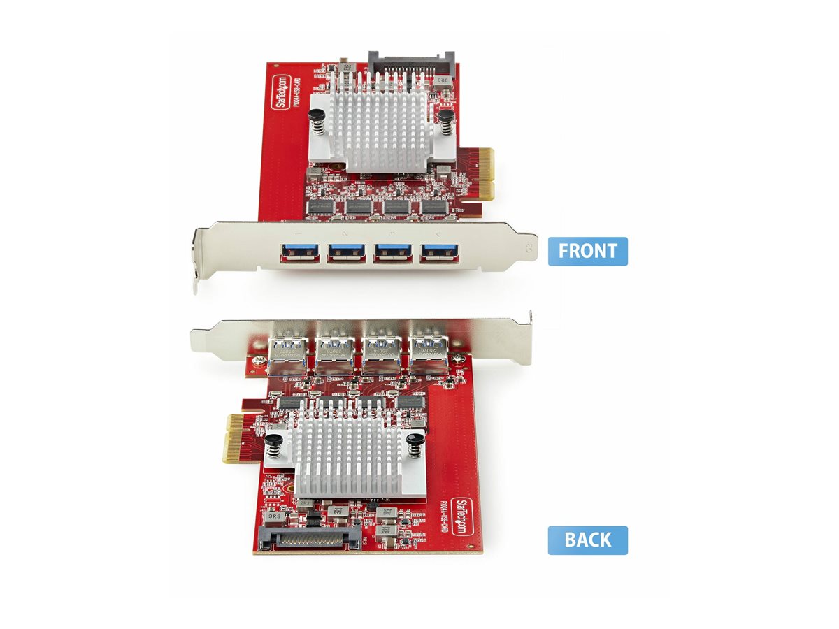 4-Port USB-A PCIe Card USB 3.2 10Gbps – foto 4