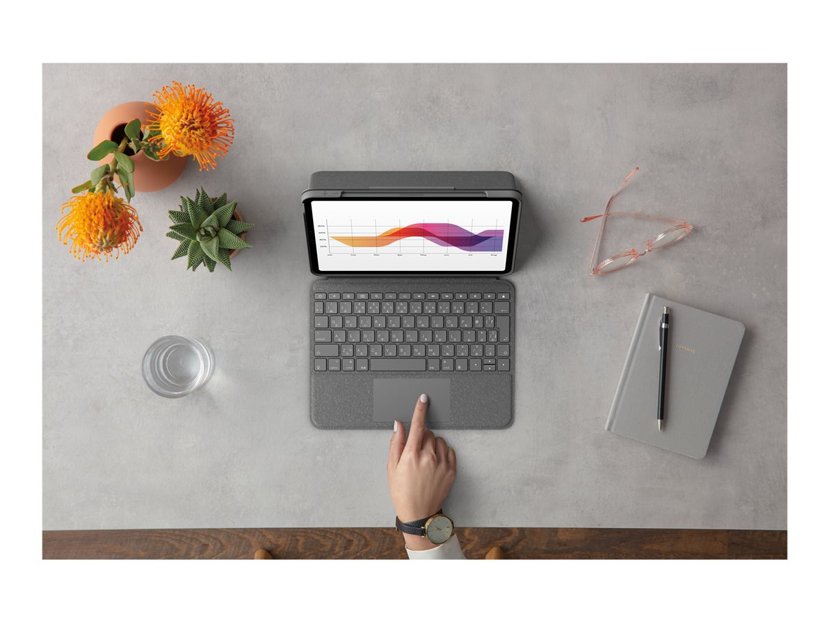 LOGITECH Folio Touch iPad Air 4th 10.9" GREY – foto 11