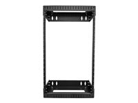 Startech 18U 19" Wall Mount Network Rack, Adjustable Depth 12-20" 2 Post Open Frame Server Room Rack for AV/Data/ IT Communic