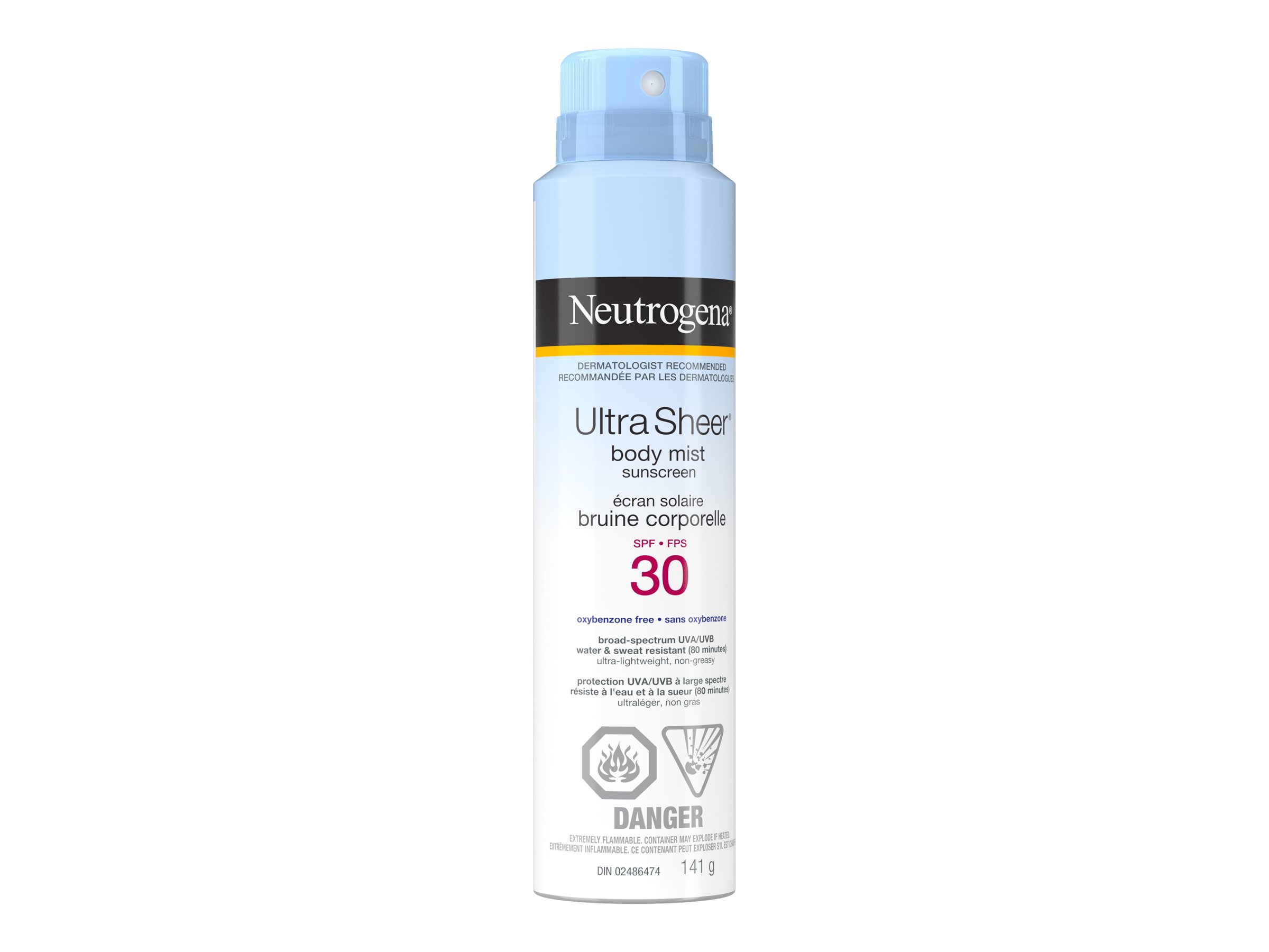 Neutrogena Ultra Sheer Body Mist Sunscreen - 141g/SPF 30