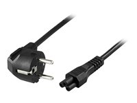 MicroConnect Strøm IEC 60320 C5 Strøm CEE 7/7 (male) Sort 10m Strømkabel