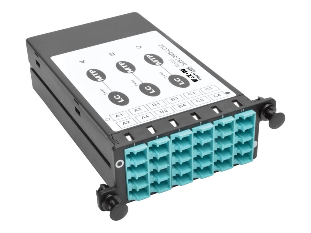Tripp Lite 40GB -10GB Breakout Cassette x3 8-Fiber OM4 MTP/MPO to 12 LC Dup