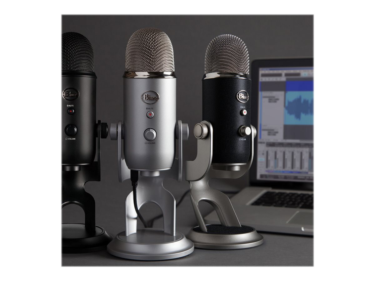 Blue Yeti, Microphone USB, Silver