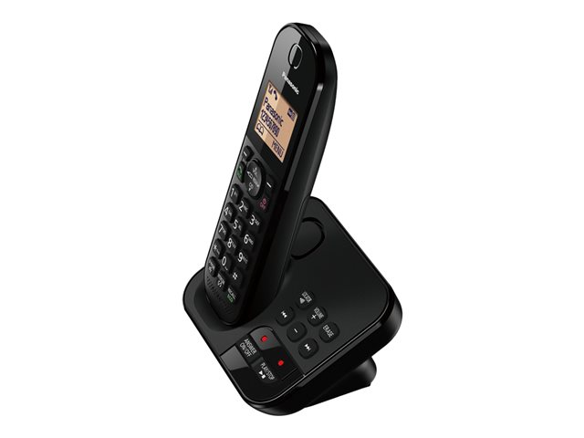 Panasonic Kx Tgc420eb Cordless Phone Answering System With Caller Id Call Waiting 3 Way Call Capability