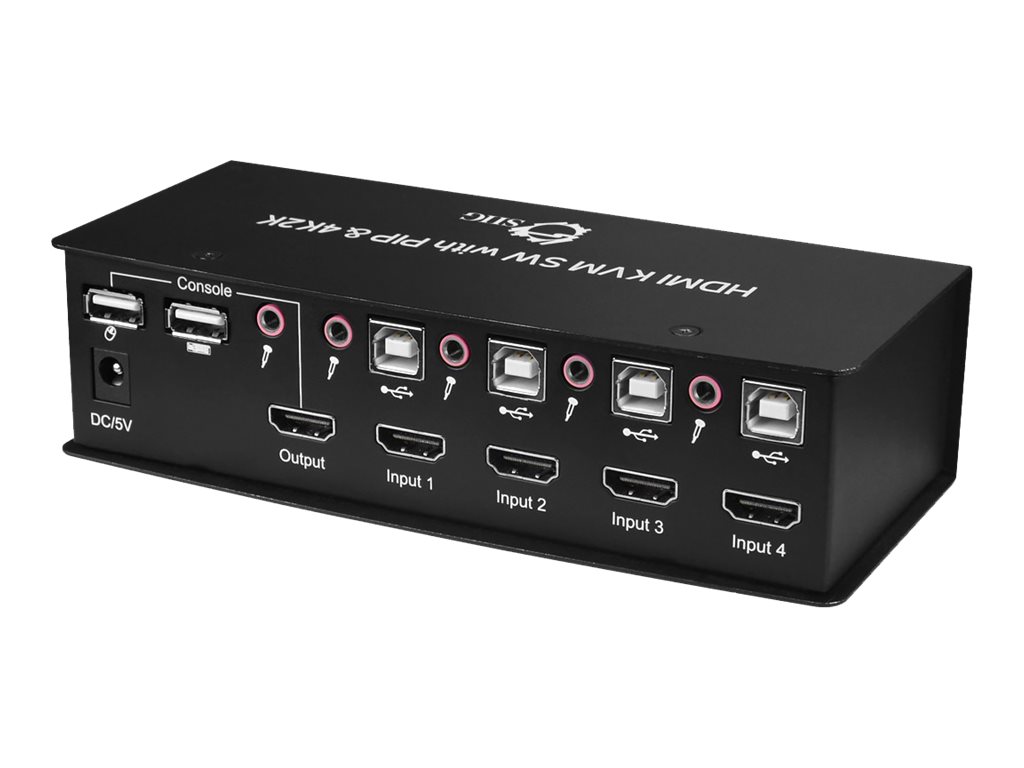 SIIG 4x1 USB HDMI KVM Switch | SHI