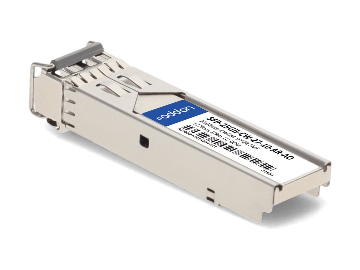 ARISTA COMP XCVR 10KMTAA 25G-CWDM LC 1270NM SMF SFP28