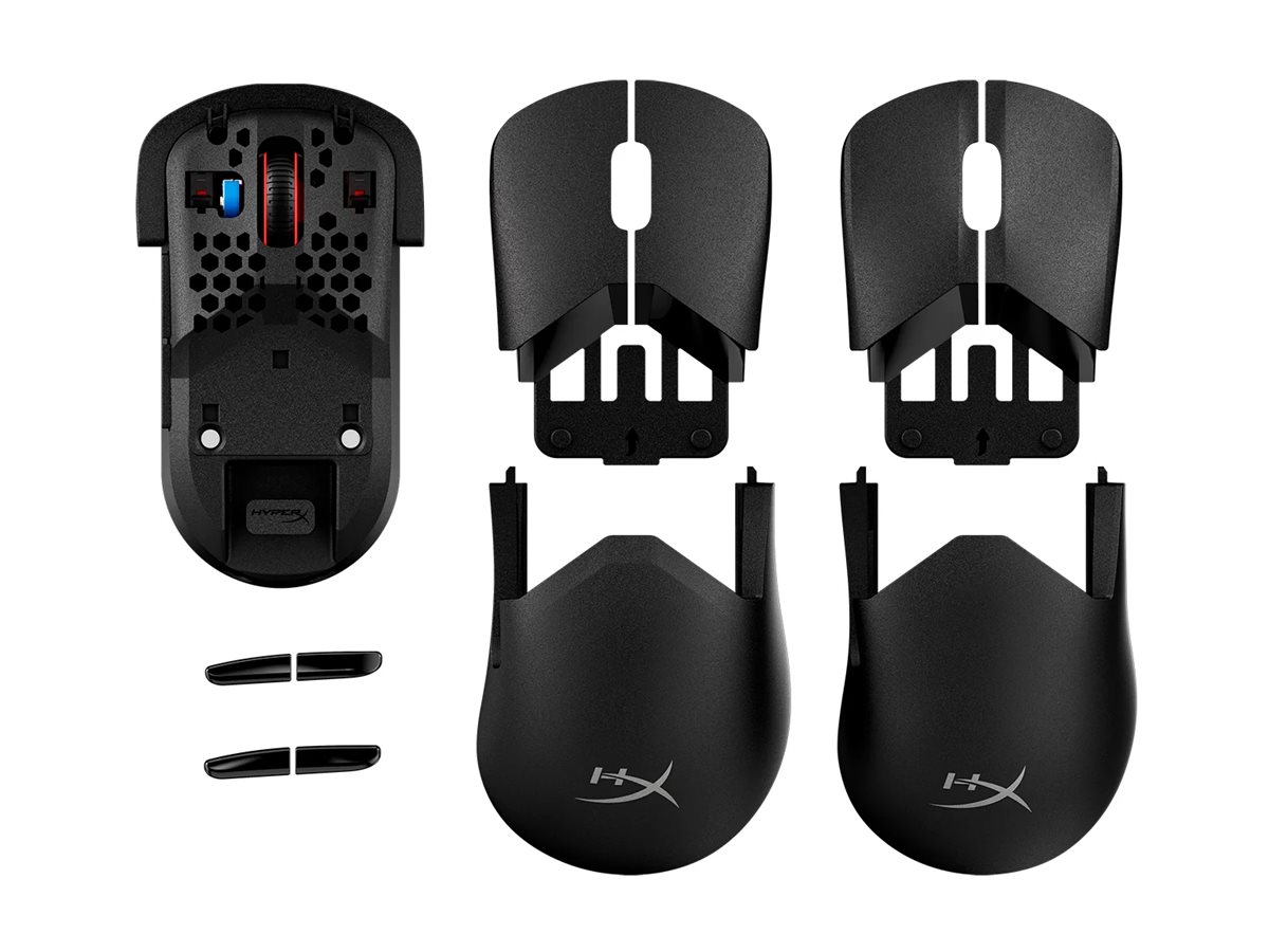 HyperX Pulsefire Saga Pro mouse 2.4 GHz Bluetooth 5.0 USB Component Multi-angle 71540