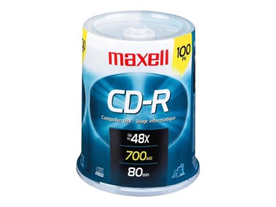 Maxell - 100 x CD-R - 700 MB (80min) 48x