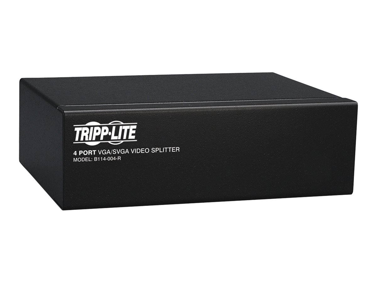 Eaton Tripp Lite series 4-Port VGA / SVGA Video Splitter Signal Booster High Resolution Video