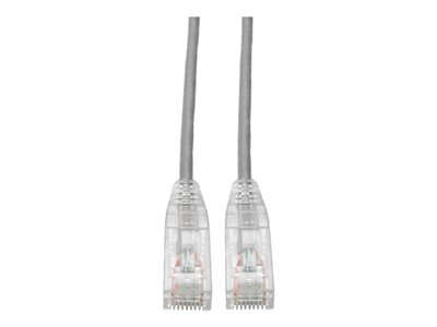 Eaton Tripp Lite Series Cat6 Gigabit Snagless Slim UTP Ethernet Cable (RJ45 M/M), PoE, Gray, 1 ft. (0.31 m)