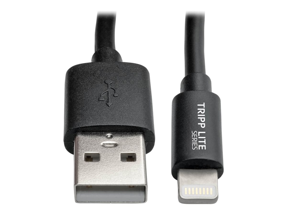 Tripp Lite 4ft Lightning USB/Sync Charge Coiled Cable for Apple Iphone / Ipad Black 4'