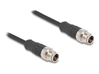 DeLOCK CAT 5e S/FTP 1m Netværkskabel Sort