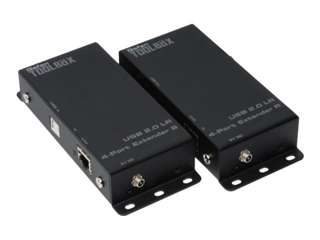 USB 2.0 LR 4-PORT EXTENDER BL