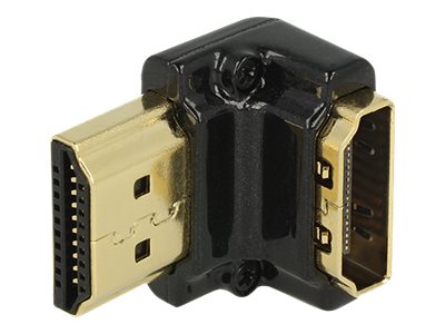 DELOCK HDMI Adapter A -> A Bu/St 90° unten 4K Metallgehäuse - 65662