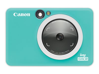 Canon ivy CLIQ2 Digital camera compact with instant photo printer 5.0 MP turquois