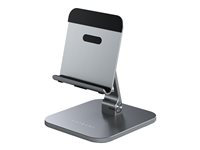 StarTech.com Phone and Tablet Stand - Foldable Universal Mobile Device  Holder for Smartphones & Tablets - Adjustable Multi-Angle Viewing Ergonomic  Cell Phone Stand for Desk - Portable - Black - Foldable Phone