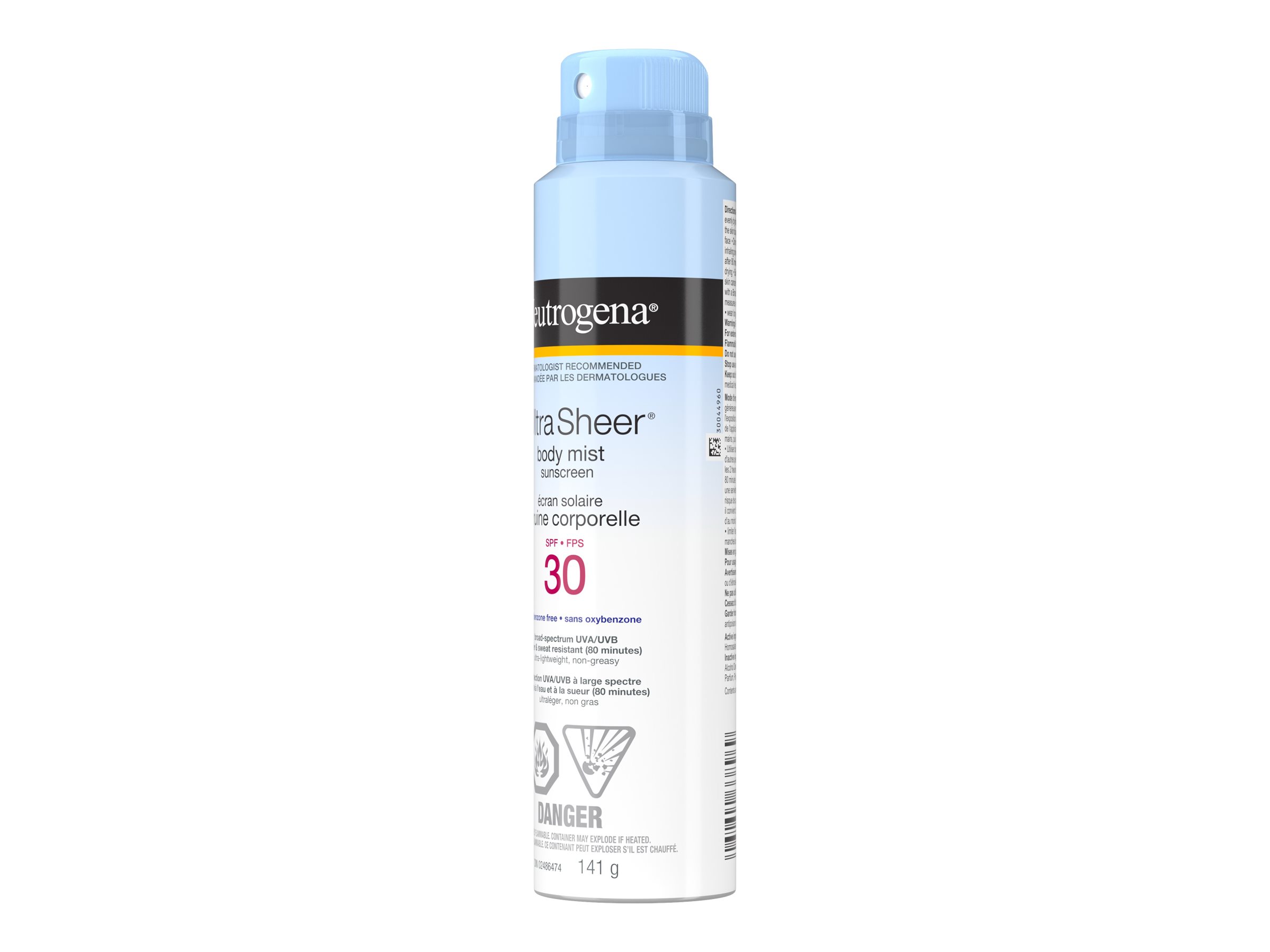 Neutrogena Ultra Sheer Body Mist Sunscreen - 141g/SPF 30