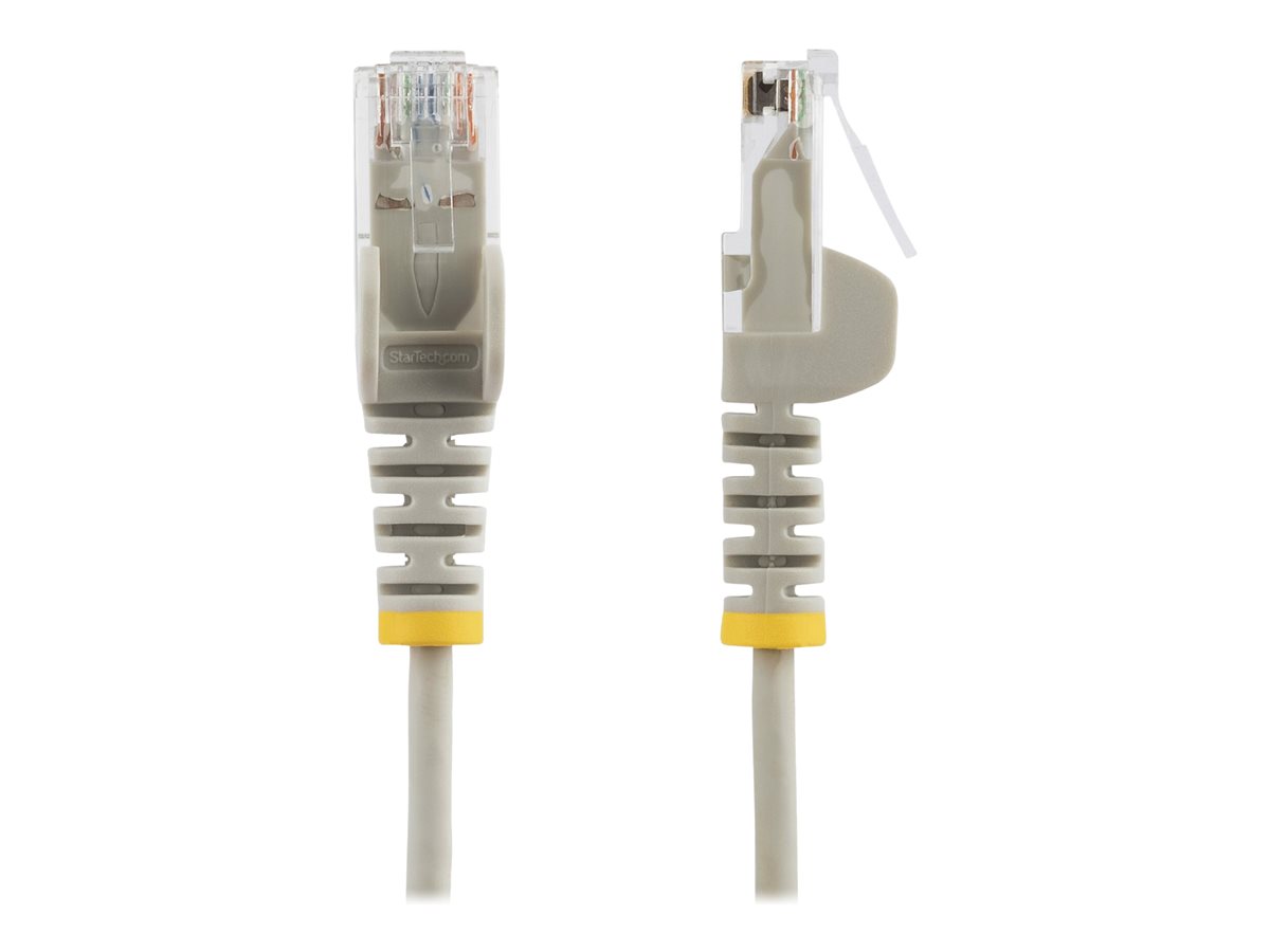 StarTech.com 3m Slim LSZH CAT6 Ethernet Cable, 10 Gigabit Snagless RJ45 100W PoE Patch Cord, CAT 6 10GbE UTP Network Cable w/Strain Relief, Grey, Fluke Tested/ETL, Low Smoke Zero Halogen - Category 6 - 28AWG (N6PAT300CMGRS) - patch kabel - 3 m - šedá – foto 3