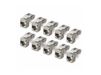Startech - Jack avec fonction de correction keystone - shielded, 90°, toolless - CAT 6a 